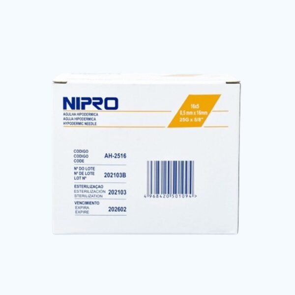 AGUJA 25G X 1 5/8 X 100 NIPRO