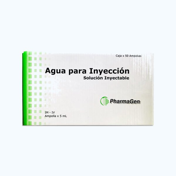 AGUA ESTERIL 5MG X 100 AMPOLLAS
